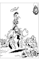 Lucky Luke kleurplaat 10